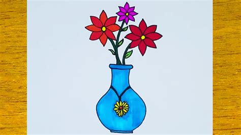 kolay vazoda çiçek resmi